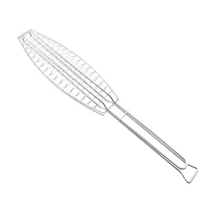 Grilling Fish Basket BBQ Large Single Fish Basket Barbecue grill tools for fish Grill