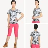 Gym clothing couple camo men t shirt ladies running quickly dry sports wear
