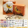 Handmade DIY 55PCS Charms Beaded Bracelets For Children Gift Box Set Making Kits Kids DIY Jewelry