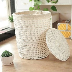 Handmade wicker storage basket bulk wicker laundry baskets