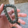 Hanger Quickdraw Camp Hook Mountain Carabiner Clasp Clip Bushcraft Webbing Climb Hike molle attach Outdoor Buckle Snap