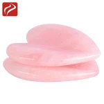 Heart Shaped Gua Sha Tool Pink Rose Quartz Gua Sha Stone Massager
