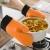 Import Heat Resistant Insulated Waterproof BBQ Oven Silicone mitts  With cotton from China