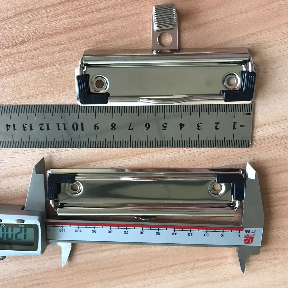 Heavy Duty Metal Low Profile clipboard clip with pen holder