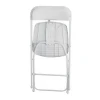 Heavy duty white plastic folding chair for outdoor wedding event party