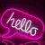 Import Hello Neon Signs Led Light Art Decorative Novelty Neon Marquee Sign Wall Table Decor for Wedding Party Supplies Kids Room Decor from China