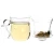 Import High-capacity glass teacup three-piece handle with a complex shape for easy handling from China