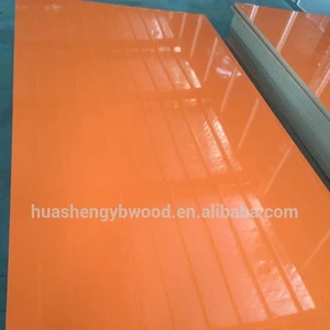 High Gloss solid color UV pre finished mdf board for furniture