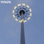 High Power Flood Lighting with Pole, Price 15M 20M 25M 30M LED High Mast Light
