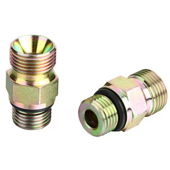 High pressure male BSP hose adapter nipple fittings for hydraulic pump straight adapter