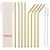 Import High Quality 304  Gold Rose Drinking Straw Bar Accessories Straight &Bent Straws with customized logo bag from China