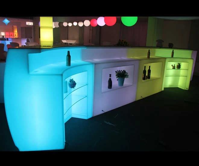 High Quality Bar furniture acrylic bar counter luminous LED bar counter top