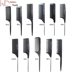 High Quality Black Hair Combs Pro Salon Hair Styling Hairdressing Antistatic Carbon Fiber Comb For Hair Cutting