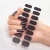 Import High Quality Black Nail Stickers Full Black Nail Wraps Nail Decal For Hands from China