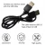 Import High Quality Black USB 2.0 Male To Male M/M Extension Connector Adapter Cable Cord Wire from China