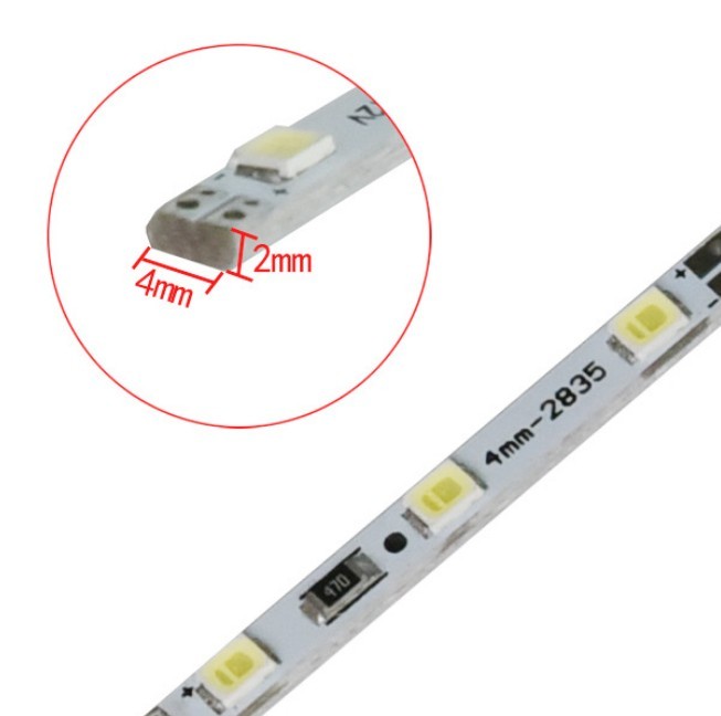 High quality CE RoHS DC12v aluminum led rigid strip smd2835 4mm led rigid bar
