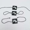 High quality custom wholesale embossed logo hangtag custom angel pattern eco-friendly plastic string garment tags