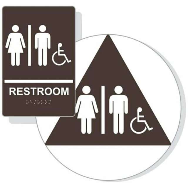 High quality customstainless steel ball hotel  American standard grade braille room door sign