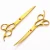 Import High Quality Golden scissors hair professional hair cutting thinning shears hairdressing scissors from Pakistan
