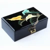 High quality Hand-painted lacquerware wooden jewelry boxes case Package inlaid wedding gift Chinese wooden jewelry box