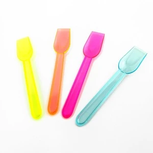 high quality individual wrapped wooden plastic ice cream spoon