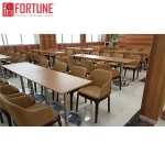 high quality lobby furniture designs wooden table restaurant chair sets