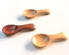 High quality reusable mini ice cream wooden coffee spoons measuring wood spoon