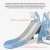 Import High quality safety multifunctional baby toys children music plastic slide swing set from China