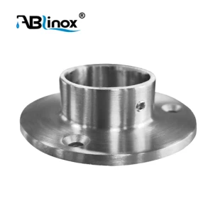 High Quality Stainless Steel Handrail Balustrade Accessories Floor Round Flange Base Plate Railing Handrail Flange