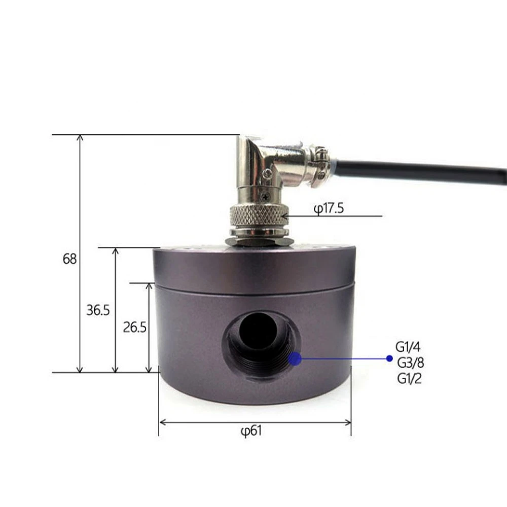 High quality volume flow meter,  internal thread gear flow sensor