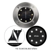 high quality waterproof security 8led super bright solar ground wall lamp black abs led solar wall lamps