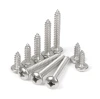 high strength round head carbon steel self tapping screw