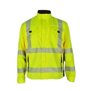 high visibility reflective safety work jacket clothing