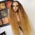 Import Highlight Wig Hidden Knots Natural Looking Colored Kinky Curly Human Hair Malaysian Lace Front wigs from China