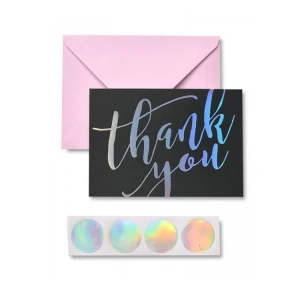 Holographic Foil Gift Paper Card Printing Cardboard Business Card Custom Gloss Lamination Paper Cards