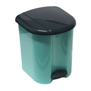 Home appliance plastic trash bin plastic trash storage bin with lid high quality nice color 1023