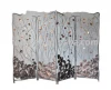Home decoration metal art room screen abstract room divider with candle holder