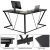 Import home office furniture desk L Shaped Desk Home Office Desk supplies from China