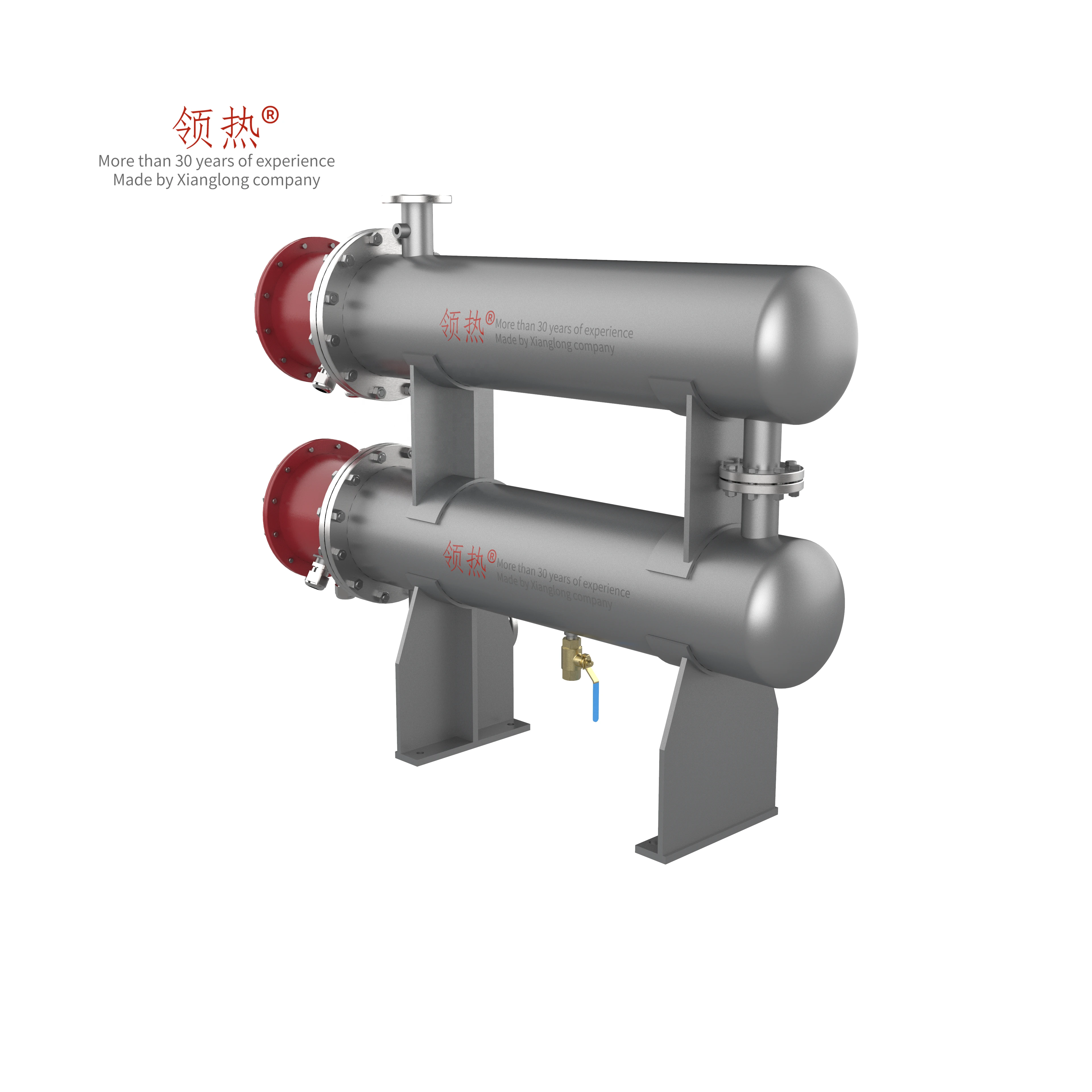 Horizontal In Series Lubricating Oil Thermal Oil Pipeline Pipe Heater with Control