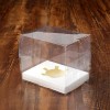 Hot Cakes, Desserts, Recyclable Transparent Pet Custom Logo Kraft Paper Cake Box