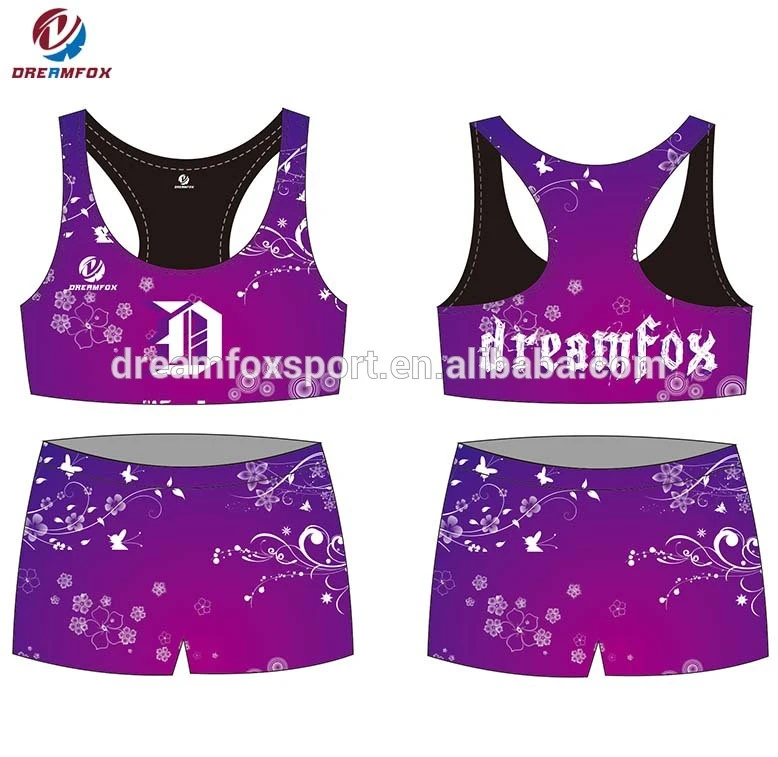 Buy Hot Girls Dance Wear Sublimated Cheer Uniform/ Wholesale Custom Crop  Top Cheer Uniform from Guangzhou Dreamfox Clothing Co., Ltd., China