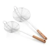 Hot Sale Noodle Strainer Wire Skimmer Strainer With Wooden Handle Stainless Steel Strainer