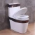 Import Hot sale one piece colored western style toilets ceramic toilet seat from China