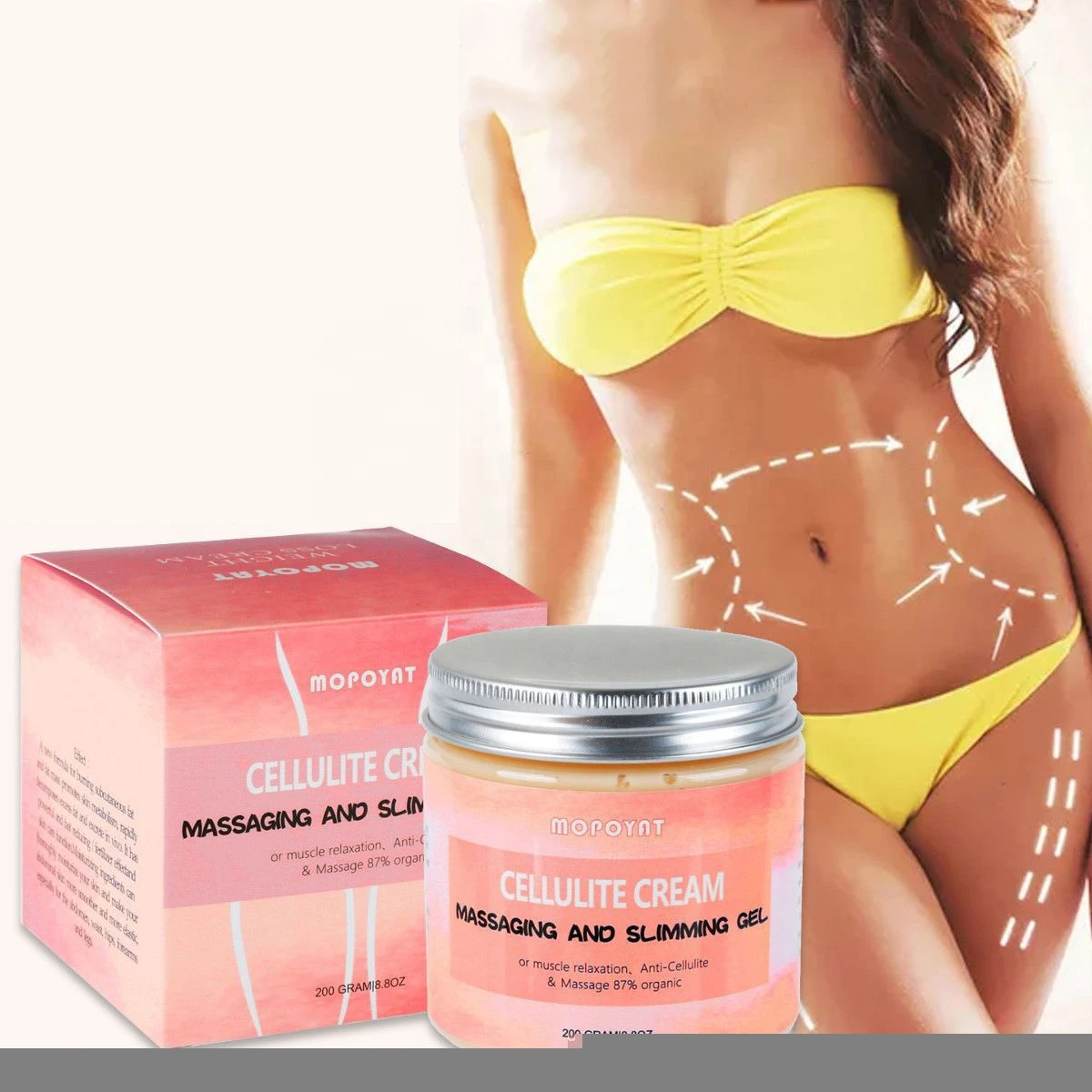 Hot Sale Private Label Massage Anti Cellulite Losing Weight Fat Burning Cream Body Slimming Gel