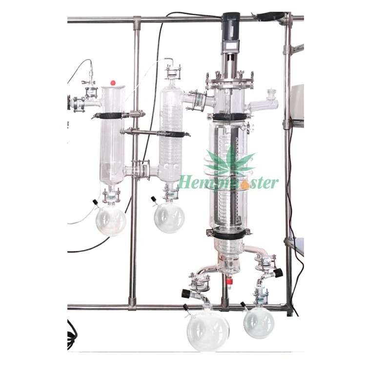 Hot sale vacuuming short path evaporator separated crude oil to essential oil for cbd production line