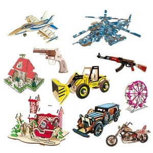 Hot Sales Wood Crafts 3D Puzzle Educational Wooden Model For Decoration