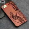 Hot Sell Bamboo Personalized Real Wooden Phone Cover for iPhone Wood Shell Case for Xiaomi