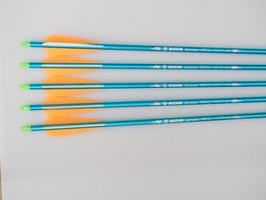 hot selling Colorful aluminum arrow, compound bow arrow, blue color