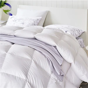 Hot Selling Goose Down Stitching  Home And  Hotel Fitted  Microfiber Filling Quilt Fitted Quilted Bedspreads