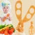 Import Hot Selling Plastic Baby Food Scissors Fruit And Vegetable Scissors For Cutting Noodles from China